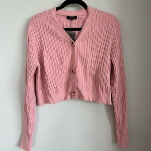 Amazon Cardigan Pink Button